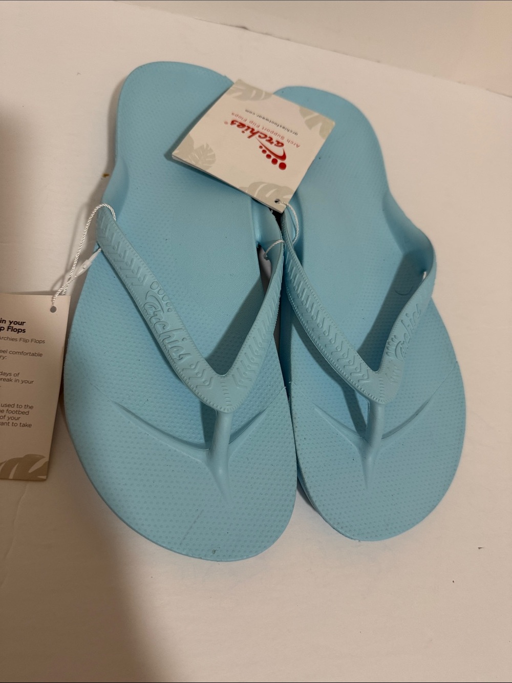 Archie’s Women’s Light Blue Arch Support Sandals Size 10 - Picture 3 of 5